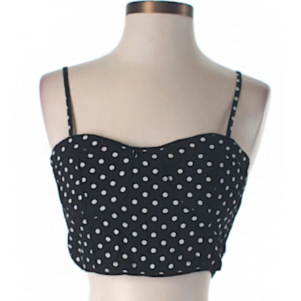 Millau Polka Dot Bustier Bralette Top